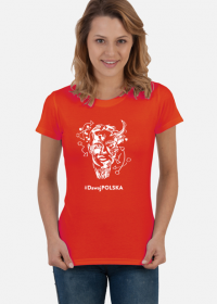 Koszulka #DawajPOLSKA damska czerwona