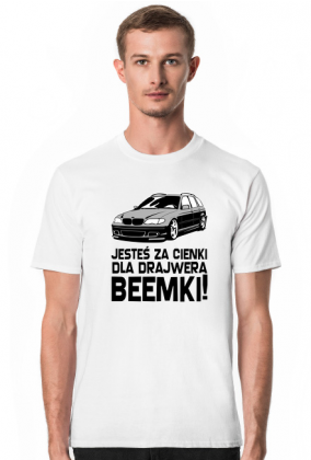 E46 Touring - Dla beemki za cienki (koszulka męska) cg
