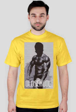 T-SHIRT " OLDSCHOOL " yellow
