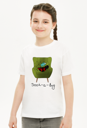 Koszulka dziewczęca "Book-a-bug"