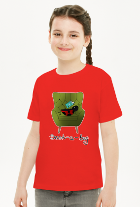 Koszulka dziewczęca "Book-a-bug"