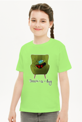 Koszulka dziewczęca "Book-a-bug"