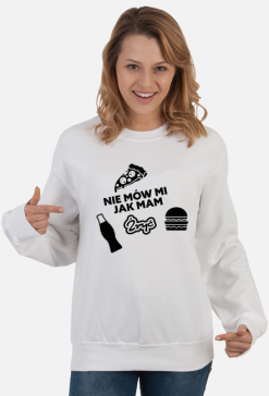 Bluza damska jasna - Nie mów mi jak mam żryć