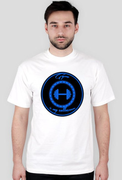 T-SHIRT " Gym is my colloseum" white
