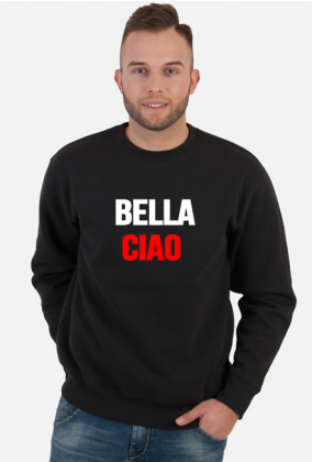 Czarna bluza męska Bella Ciao