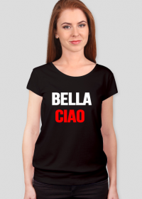 Czarna koszulka damska Bella Ciao
