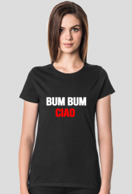 Czarna koszulka damska Bum Bum Ciao