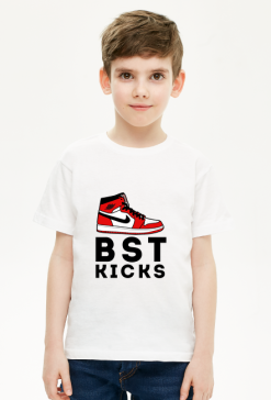 KOSZULKA DZIECIĘCA BIAŁA BST KICKS