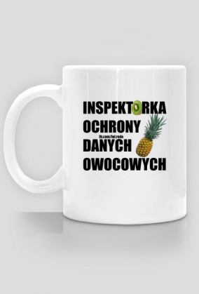 Inspektorka ochrony danych osobowych (kubek lewe ucho)
