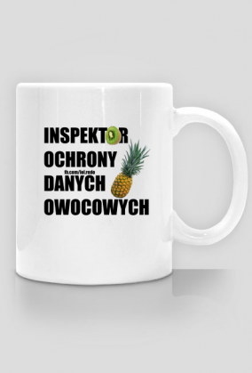 Inspektor ochrony danych osobowych (kubek prawe ucho)