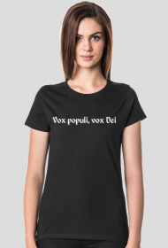 T-Shirt Woman Vox populi, vox Dei Black