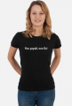 T-Shirt Woman Vox populi, vox Dei Black