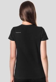 T-Shirt Woman Przepraszam, spiesze się Black