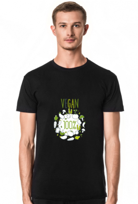 Vegan man koszulka