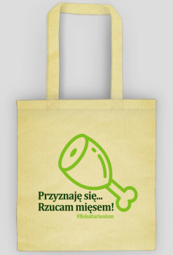 Torba beżowa Rzucam mięsem