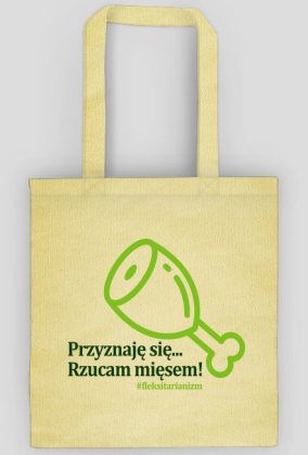 Torba beżowa Rzucam mięsem