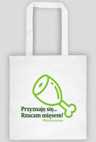 Torba biała Rzucam mięsem