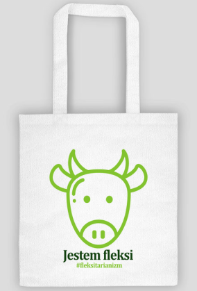 Torba biała Jestem fleksi
