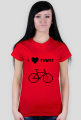 Grupowa koszulka basic w 6 kolorach "I love rower"