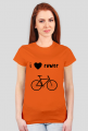 Grupowa koszulka basic w 6 kolorach "I love rower"