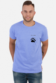koszulka bearish heart blue