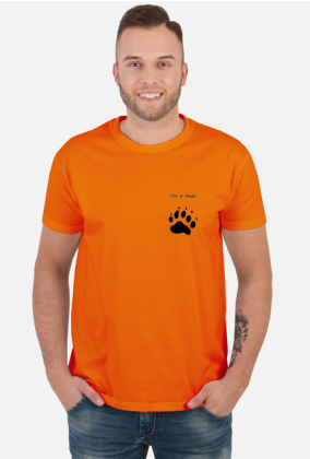 koszulka bearish heart orange