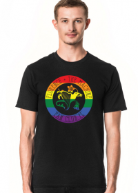 T-shirt męski czarny - logo LGBTQ+ Florence + The Machine Fan Club PL