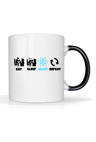 React.js Eat Sleep Repeat Mug