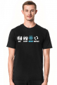React.js Eat Sleep Repeat T-Shirt Dark