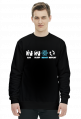 React.js Eat Sleep Repeat Long Sleeve Dark