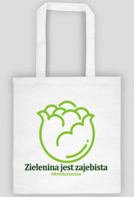 Torba biała Zielenina jest zajebista