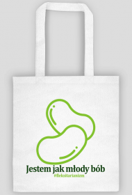 Torba biała Jestem jak młody bób