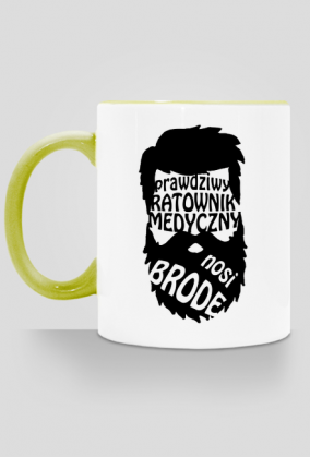 Ratownik medyczny z broda - kubek