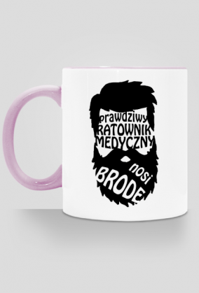 Ratownik medyczny z broda - kubek