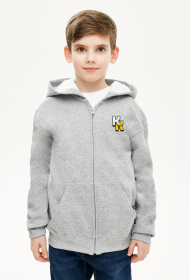 BASIC ► Hoodie dziecięca rozpinana (wzór z tyłu)