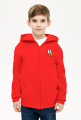 BASIC ► Hoodie dziecięca rozpinana (wzór z tyłu)