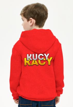 BASIC ► Hoodie dziecięca rozpinana (wzór z tyłu)