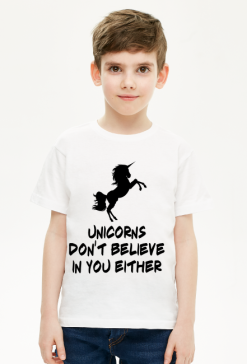 T-shirt dziecięcy, kolor, Unicorns