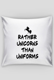 Poduszka, biała, Unicorns 3
