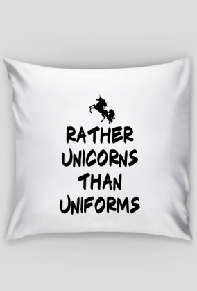 Poduszka, biała, Unicorns 3