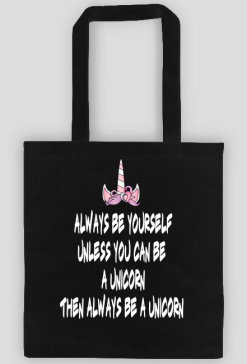 Torba, czarna, Unicorns 4