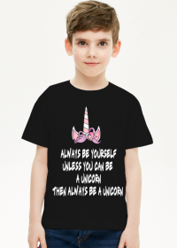 T-shirt dziecięcy, czarny, Unicorns 4