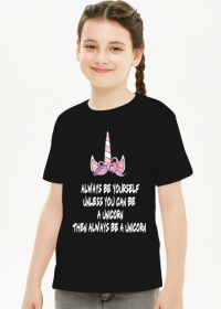 Koszulka dziecięca, czarna, Unicorns 4