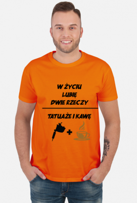 Koszulka" W życiu lubię, dwie rzeczy- tatuaże i kawę"