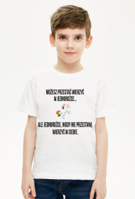T-shirt dziecięcy, biały, Unicorns 5