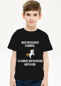 T-shirt dziecięcy, czarny, Unicorns 5