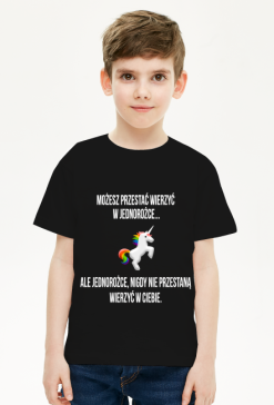 T-shirt dziecięcy, czarny, Unicorns 5