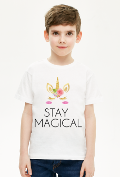 T-shirt dziecięcy, biały, Unicorns 6