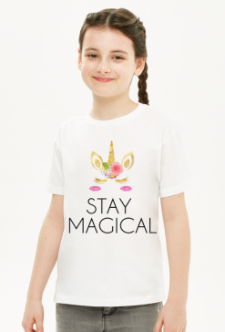 Koszulka dziecięca, biała, Unicorns 6