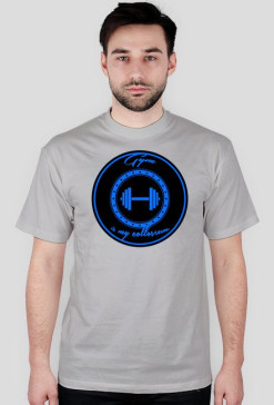 T-SHIRT " Gym is my colloseum" grey